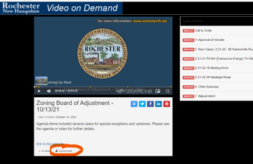 image of video on demand page