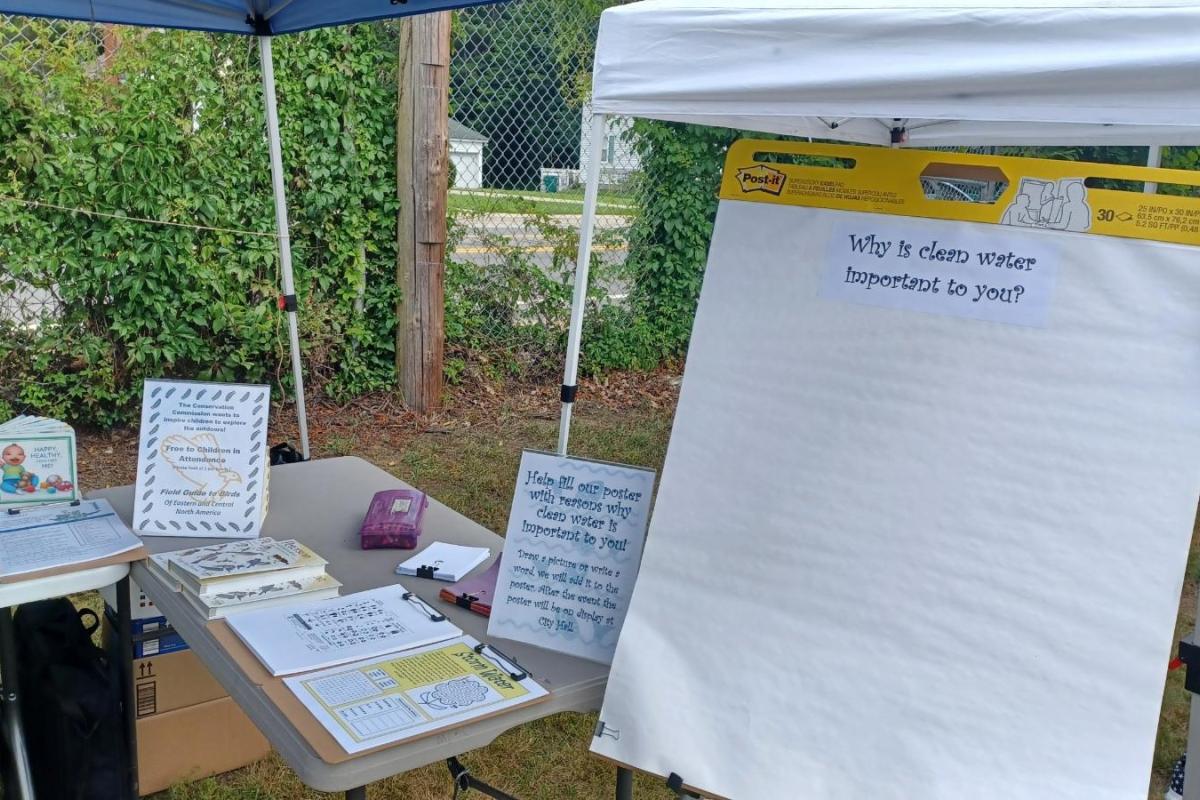 Conservation Commission display at the 2023 Lilac Family Fun Festival.